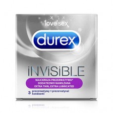 Durex Invisible Extra Lubricated - 3 stuks